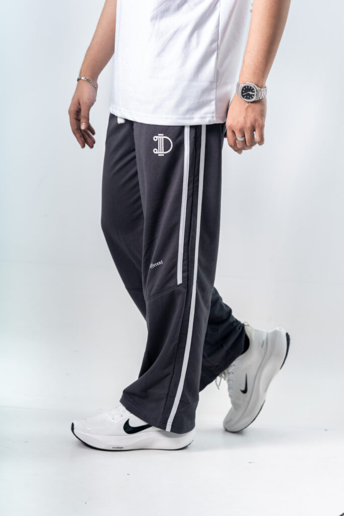Studio photography of Ash Dual Stripe Sweatpants.