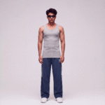 Studio photography of Ribbed Tank Top Ashg.